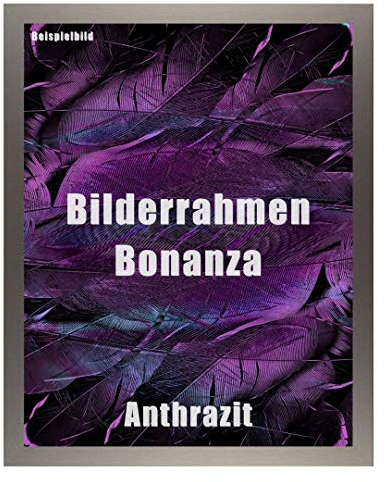 Homedecoration Bilderrahmen Bonanza Bildgröße 60 x 80 cm in Anthrazit mit Acrylglas klar 1 mm in 52 Farben