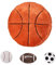 Eyands Basketball Kissen - Super Soft Ballkissen für Schlafzimmerdekoration, Basketball Kissen Basketball-Liebhaber (17.7x17.7inch)