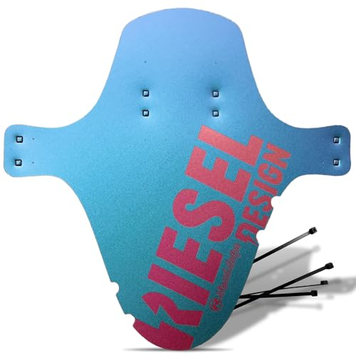 Riesel Design® 1x Mudguard - kol:OSS - XL MTB Schutzblech inkl. Kabelbinder/Stylischer MTB Schmutzfänger/Mountainbike Schutzblech als Spritzschutz für alle Radgrößen