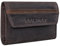 STILORD 'Bowie' Leder Schlüsseletui Schlüsselmäppchen und Geldbörse Klein Etui Key Organizer Slim Wallet Mini Schlüsseltasche für EC-Karten mit Schlüsselanhängern, Farbe:dunkel - braun
