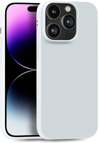 MyGadget Cover per iPhone 14 Pro - Custodia Protettiva in Silicone Morbido – Case TPU Flessibile - Ultra Protezione Antiurto & Antigraffio - Bianco