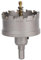 Vearter 63mm Hartmetall Lochsäge, TCT Lochbohrer Bohrer mit Zentrierbohrer, Hartmetallbohrer für Metall, Edelstahl, Baustahl, Aluminium, Kupfer, Eisen, Kunststoff, Glasfaser