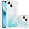 IMIRST Silicone Phone Case for Apple iPhone 15 Corner Airbag Fall Protection Bling Glitter Quicksand Liquid Sparkle TPU Case Cover for Apple iPhone 15. YBW Star Blue