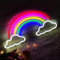 Regenbogen Acrylneonlicht handgemacht, LED-Wanddekoration, USB-Nachtmiete-Plakatwand für Schlafzimmer Bar Bier Box, Größe 15.7 oder 8.3 Zoll