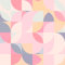 VEELIKE Papier Peint Geometrique Abstrait Rose Doux Papier Peint Adhesif Mural 44.5cm×300cm Papier Peint Géométrique Papiers Peints Graphique Motifs Collant pour Meuble Chambre Salle de Bain Amovible