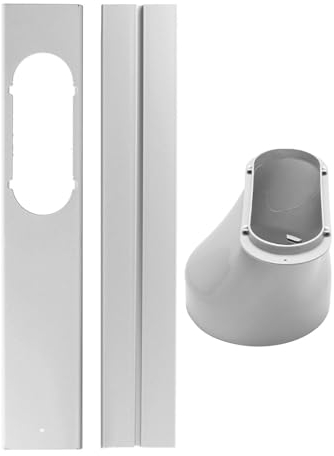 Kit De Ventana De Aire Acondicionado Portátil, Adaptador Ventana Aire Acondicionado, Placa Sellado Ventana Ajustable para Aire Acondicionado Móvil, Accesorio De Ventana De Aire Acondicionado