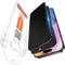 Opkiegrn 2 Pezzi Pellicola Privacy per iPhone 16 Pro Max, Rimozione Automatica Della Polvere, Installazione Facile, Anti-Spy Vetro iPhone 16 Pro Max, Copertura Completa Senza Bolle Durezza 9H Vetro