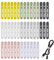 42Pcs Silicone Cable Ties Reusable Rubber Cable Ties Adjustable Wire Organizer, Bundling Straps for Appliances & Charging Cords