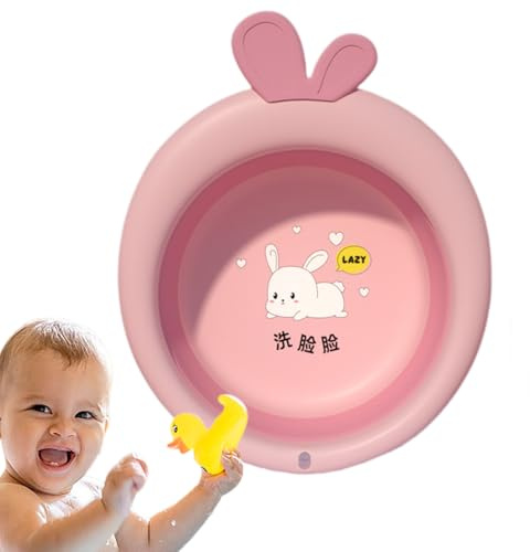 Faltbare Baby-Waschwanne | Dicke, Mehrzweck-Badeschüssel mit | platzsparendem Design, leicht und langlebig für den täglichen Gebrauch | ideal zum Baden, Windelreinigung, Spielzeugwaschen o