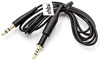 vhbw Audio AUX Kabel auf 3,5mm Klinkenstecker kompatibel mit AKG K430, K450, K451, K452, K480, K490, K495, Q460 Kopfhörer, 110cm