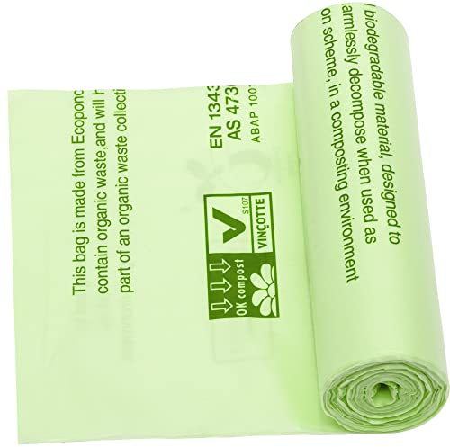 30 x Alina 80L Compostable Bin Liner/Garden Compost Sack/Biodegradable Green 80 Litre Starch Bin Bag