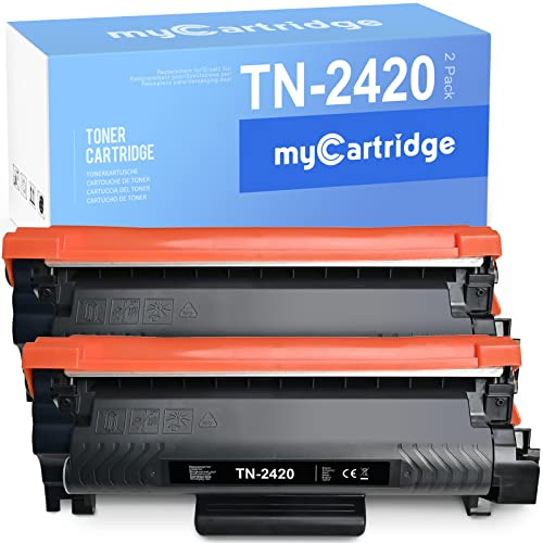 MYCARTRIDGE TN2420 Kompatibel Brother TN-2420 TN-2410 Toner für Brother MFC-L2710DW MFC-L2710DN MFC L2710DW MFC L2710DN HL-L2350DW HL-L2375DW DCP-L2530DW (2 Schwarz)