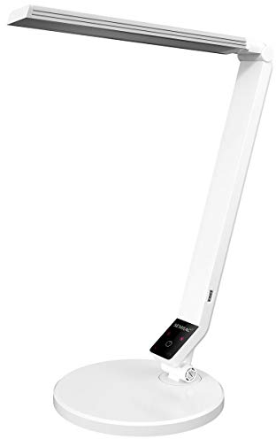 Semilac LED Tischlampe 9W Lampe mit Kalte oder Warme Farbe mit 5 Helligkeitsstufen Schönheitssalon Tischleuchte Schreibtischlampe mit USB-Anschluss Perfekt Beleuchtet den Manikürestand