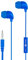 Music Sound | AURICOLARI Fullcolor In-Ear | Auricolari con Filo e Microfono - Jack 3.5 Mm - Colore Blu