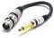 VITALCO XLR Femmina a Jack 6.3mm Mono Maschio Connettore per Microfono Cannon a Jack 6.3 TS Audio Cavo