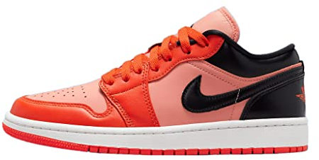 Jordan, Scarpe da donna 1 Low WMNS DM3379 600, colore arancione e nero, taglia 41,5, 41 EU