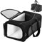 Petsfit Cat Carrier Airline Approved,Travel Cat Carrier Bag,Puppy&Kitten Pet Carriers, Top Loading Two-Way Placement on Airplane, Cat Transport Carrier-42cm×28cm×22cm,Black
