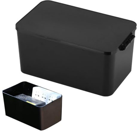 Samuliy Conteneur de stockage étanche à l'eau, mallette de rangement pour batterie de scooter - Boîtier de batterie de moto de grande capacité,Mallette de rangement de batterie, boîte sèche robuste et