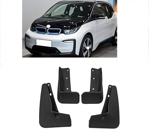 CCLXWY Auto Schmutzfänger Ersatz für BMW i3 2014-2021 Vorne Hinten Schmutzfänger/4 Stück Auto Schmutzfänger/Kotflügel Vollschutz Set Spritzschutz