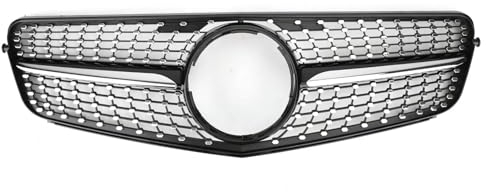 Kühlergrill Front Grill Für merc&edes für Be&nz W204 C200 C300 2008-2014 Schwarz Chrom Kühlergrill Grill Auto Zubehör