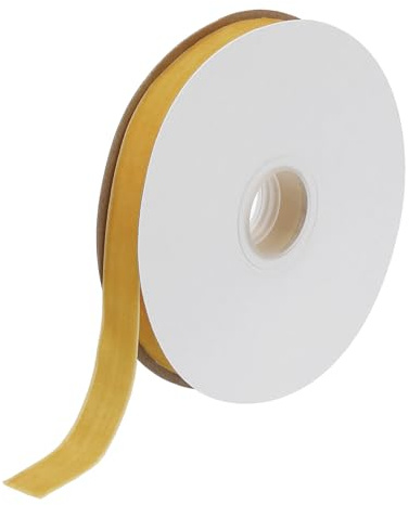 QUARKZMAN Nastro di Velluto 1,5cm x 10 Iarde/9,14m Bobina Singola Faccia Tessuto Fettuccia Velluto Setoso per Bouquet Fai Da Te Artigianato Regalo Matrimonio Festa Cachi Scuro
