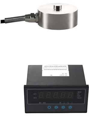 PMZZHUPVR Faltenbalg-Wägezellensensor mit Anzeigeanzeige Test Kompressionskraft Gewichtsdrucksensor 30 kg 50 kg 100 kg 200 kg 300 kg 500 kg(1T and Indicator)