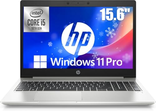 HP ProBook 450 G7 Business Laptop, 15.6-Inch(1366x768), Intel Core i5-10210U, 16GB RAM, 256GB SSD, US QWERTY Keyboard, Windows 11 Pro (Renewed)