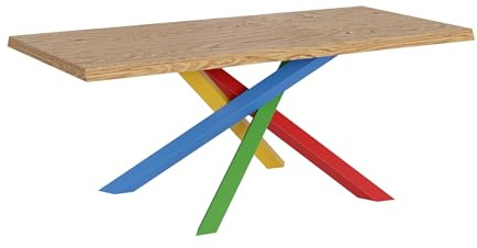Itamoby Fester Tisch 90 x 200 cm Versalux ungeschält Eiche Beine 4/B