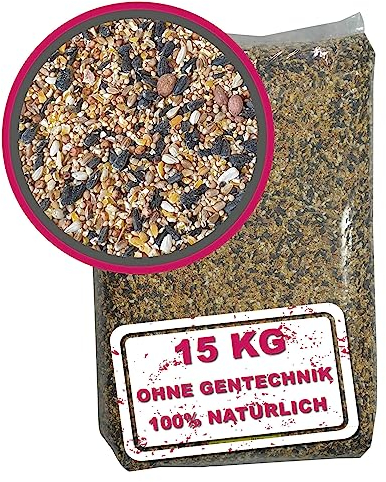 WILDVOGEL VITAL 15 kg. Premium Ganzjahresfutter für Wildvögel und Gartenvögel mit Erdnüssen und französischen Sonnenblumenkernen. OHNE GENTECHNIK!