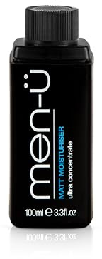 men-u MATT FACE MOISTURISER 100ml REFILL, up to 120 applications, Ultra-Concentrate Mens Moisturiser, Use on the Face and Neck for Matt, Smooth & Firm Surface