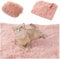 NC Flauschige Plüschdecke für Hunde, doppelseitig, super weich, warme und weiche Decke für Hunde, Decke für Haustiere, 36 x 56 cm, Rosa