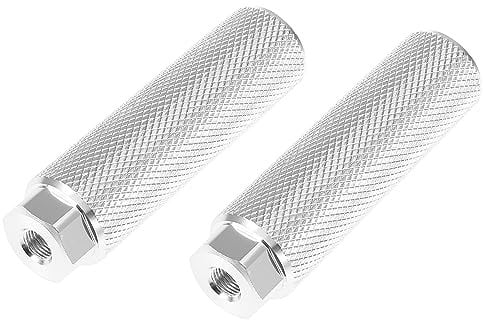 X AUTOHAUX 1 Pair Axle Rear Foot Pegs Footrests for BMX MTB Bike Fit 3/8 Axles