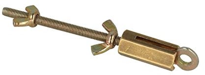 MASIDEF Tenditore a galletto per cavi e funi fino a 6 mm, Tensionamento cavi per stendibiancheria campeggio giardino, Made in Italy, Confezione 2 pezzi