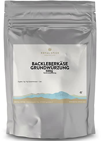 Royal Spice Backleberkäse Grundwürzung 500g - Leberkäse Gewürzmischung zur Herstellung von Grundbrät aller Art - Für Leber- Fleisch- & Pizzakäse mit dem typischen Leberkäse und Fleischkäse Geschmack