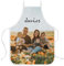 Wanapix | Tablier de Cuisine Personnalisable avec Nom et Photo | Cuisinier/Chef/Restaurant/Maison | Taille Unique | Lavable en machine | Cadeau Original (Garniture Blanche)
