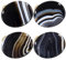 mookaitedecor Set of 4 40mm Black Agate Stone Drawer Knobs with Screws, Healing Stones and Crystals, Oval Decorative Stones Pull Handles for Cabinets Cupboard Wardrobe Home Kitchen