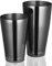 ETENS Boston Shaker à cocktail noir en acier inoxydable - Shaker à martini - Outils de bar en métal - Acier inoxydable - Acier inoxydable - Acier inoxydable