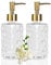 Yiter 330ml Glass Soap Dispenser, 2PCS Automatic Soap Dispenser Bottle with Pump, Hand Soap Dispenser for Bathroom Counter, Kitchen Sink, Laundry Room (Transparent)