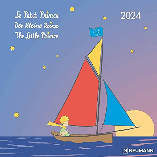 Der Kleine Prinz - Kalender 2024 - Neumann-Verlag - Broschürenkalender - Wandkalender für Kinder mit Platz für Eintragungen - 30 cm x 30 cm (offen 30 cm x 60 cm)