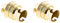 Zenitech Douille B22 Acier laitonné double bague borne de terre (Lot de 2)