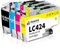 Hookink 4-Pack LC424 LC 424 Patronen Value Pack Kompatibel für Brother LC-424 LC-424VAL Druckerpatronen Multipack für Brother DCP-J1200W DCP-J1200WE (1 Schwarz 1 Cyan 1 Magenta 1 Gelb)