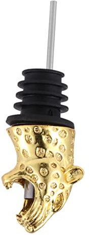 Alipis Leopard Head Shape Wine Pourer Alloy Wine Stopper Pourer Caps Home Party Cocktail Accessories