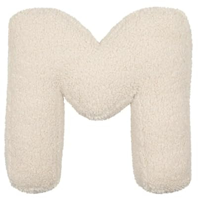 LUNCHS Buchstabenkissen, Initialenkissen, Buchstaben-Sofakissen, Buchstabenkissen mit englischem Alphabet von A bis Z für Sofa, Schlafzimmer, Wohnzimmerdekor (M)