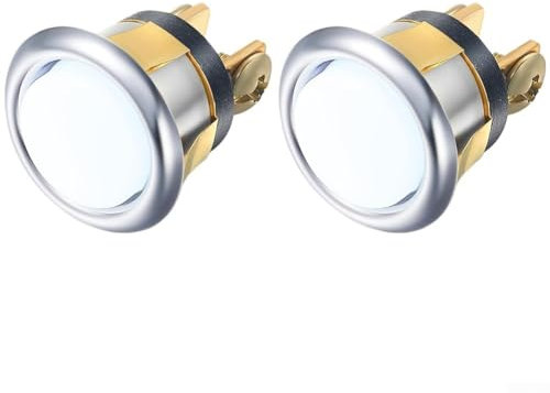 Wired Doorbell System Replacement Two Illuminated Push Buttons Providing Clear Nighttime Guidance