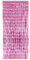 LP Divertissements Lot de 12 - Rideau de Porte Aluminium Rose Clair 2x1m
