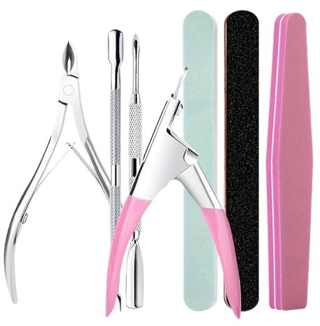 7pcs Pratico Set di Strumenti Unghie Art File Pedicure File Strumenti Accessori Essenziali per Manutenzione Strumenti di Manutenzione
