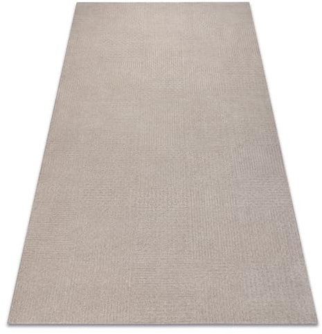 rugsx Wollteppich TEXTURA 488.21.LA110 OSTA - modern - Linien, geometrisch strukturell grau/beige 200x300 cm