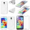 ebestStar - kompatibel mit Samsung Galaxy S5 Hülle G900F, S5 New G903F Neo TPU S-line Style Silikongel Handyhülle, Schutzhülle Case Cover, Transparent + Panzer Schutz Glas