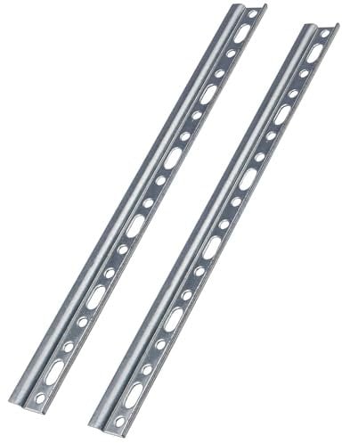 Gedotec Schrankaufhänger Stahl verzinkt H10323 | 2 Stück Schrankhalter zum Schrauben Länge: 757 mm | Möbelaufhänger | Aufhängeschiene Metall | Schrankträger stabil | Schrankträger | Schwerlast