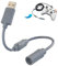 OSTENT Adaptador de cable de extensión Breakaway USB compatible con el controlador con cable Xbox 360 de Microsoft